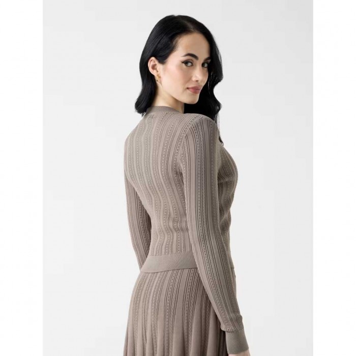 GUESS WOMAN CARDIGAN BROWN