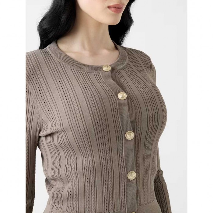 GUESS WOMAN CARDIGAN BROWN