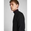 JACK & JONES JJPANNEL KNIT ZIP CARDIGAN BLACK