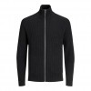 JACK & JONES JJPANNEL KNIT ZIP CARDIGAN BLACK