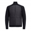 JACK & JONES KNITTED ZIP CARDIGAN  BLACK