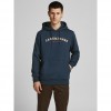 JACK & JONES  JJCROSS SWEAT HOOD NAVY BLAZER