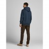 JACK & JONES  JJCROSS SWEAT HOOD NAVY BLAZER