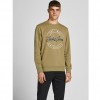 JACK & JONES JORJERRY SWEAT CREW NECK FST ΧΑΚΙ