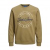 JACK & JONES JORJERRY SWEAT CREW NECK FST ΧΑΚΙ