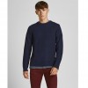 JACK & JONES PANNEL SWEATER BLUE