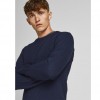 JACK & JONES PANNEL SWEATER BLUE