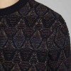 TEXTURED KNIT PULLOVER JACK & JONES ανδρικο μαυρο