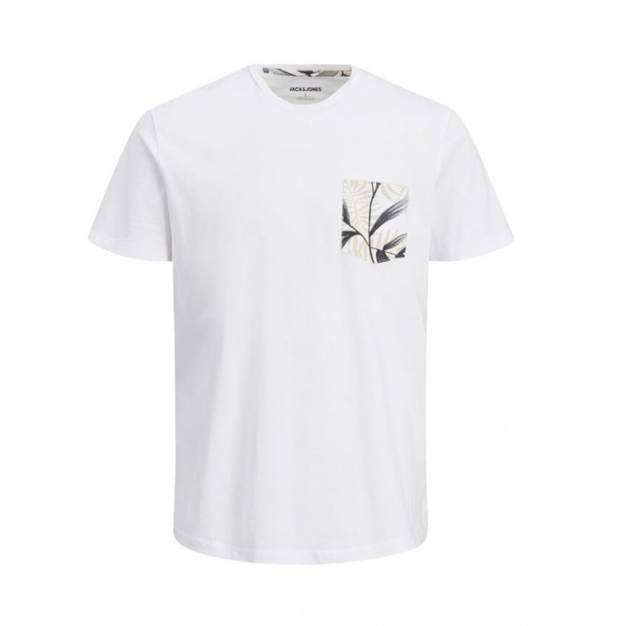 JACK & JONES ONE POCKET T-SHIRT WHITE