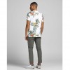 JACK & JONES BOTANICAL PRINT T-SHIRT WHITE