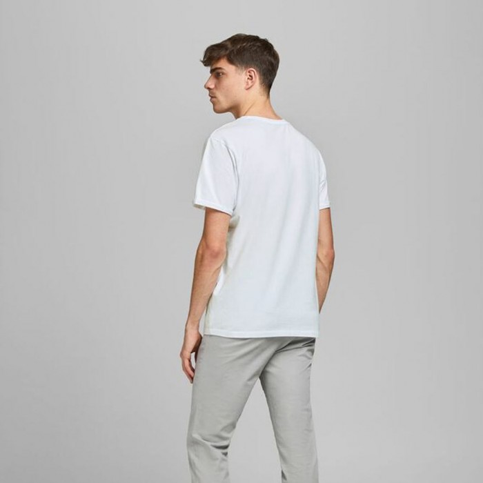 JACK & JONES ORGANIC COTTON T-SHIRT ΛΕΥΚΟ