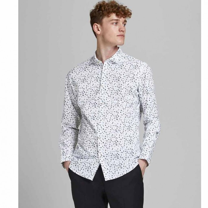 JACK & JONES FLORAL PRINT POPLIN SHIRT