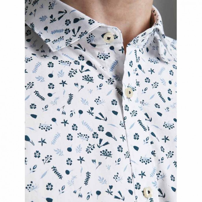 JACK & JONES FLORAL PRINT POPLIN SHIRT