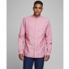 JACK & JONES MANDARIN COLLAR SHIRT ΡΟΖ