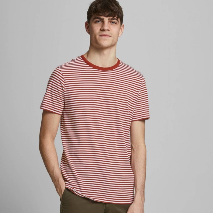 JACK & JONES TEE CREW NECK RED