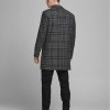 CHECKED WOOL BLEND COAT JACK & JONES ανδρικο παλτο 