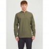 JACK & JONES  JJESUMMER TUNIC LINEN BLEND SHIRT LS SN GREEN