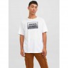 JACK & JONES JJSTEEL TEE SS CREW NECK WHITE