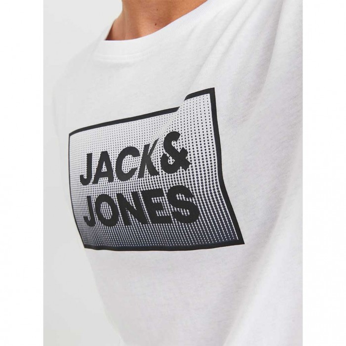 JACK & JONES JJSTEEL TEE SS CREW NECK WHITE