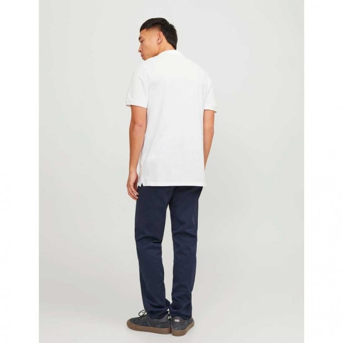 JACK & JONES  JJEBASIC POLO SS NOOS WHITE