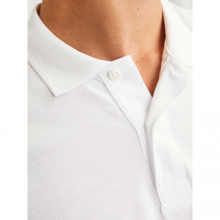 JACK & JONES  JJEBASIC POLO SS NOOS WHITE