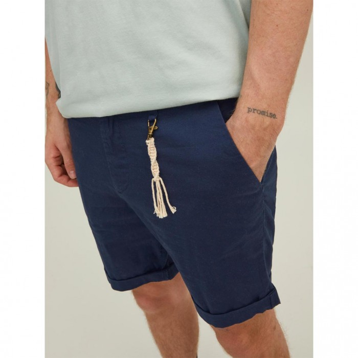 JACK & JONES  JPSTSKY JJLINEN SHORTS AKM SN NAVY BLAZER