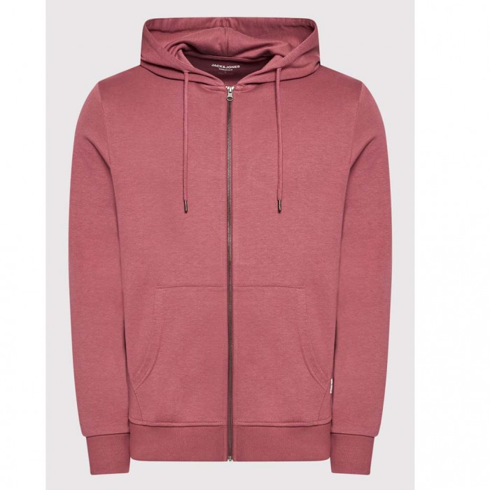 JACK & JONES  JJEBASIC SWEAT ZIP HOOD NOOS ROSE