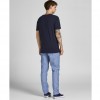 JACK & JONES JPRBLATROPIC SOLID SS TEE CREW NECK SN BLUE