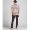 JACK & JONES JPRBLUMAURO SS STRIPE TEE CREW NECK RED