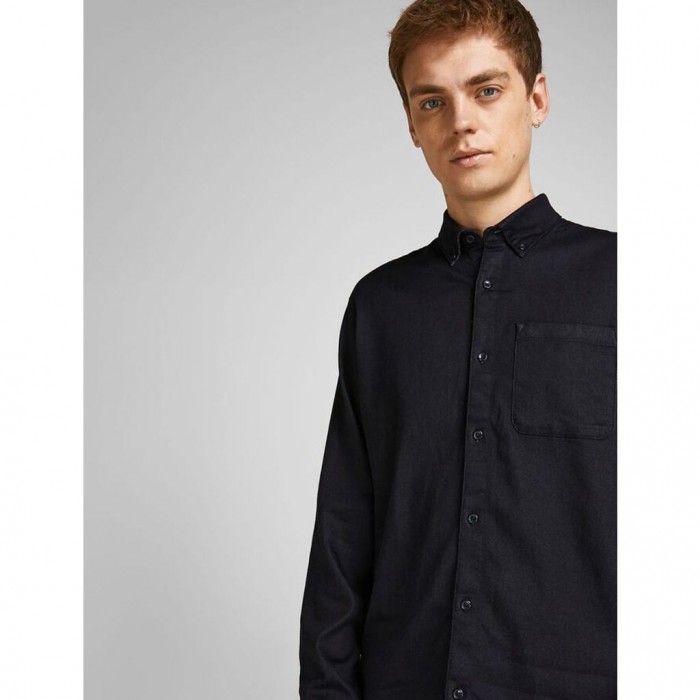 JACK & JONES RIGID DENIM SHIRT BLACK