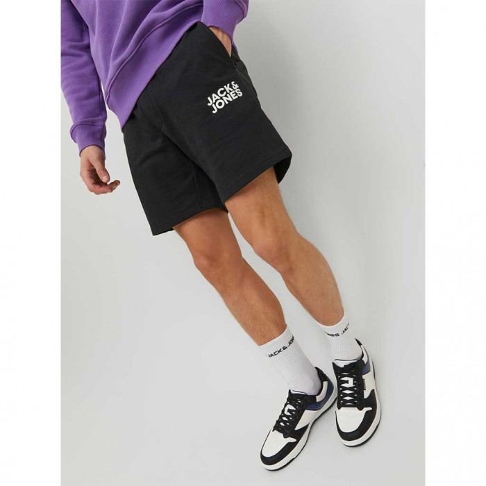 JACK & JONES JPSTNEWSOFT SWEAT SHORTS BEX SN BLACK