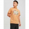 JACK & JONES JJBECS SHAPE TEE SS CREW NECK ORANGE