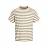 JACK & JONES  JORCRAYON STRIPE TEE SS CREW NECK BEIGE