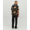 JACK & JONES  JJEJEFF RESORT FLORAL SHIRT SS SN BLACK