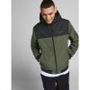 JACK & JONES  JJESEAM JACKET HOOD NOOS GREEN