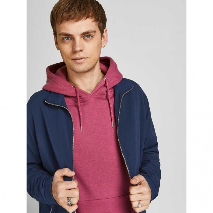 JACK & JONES  JJERUSH HARRINGTON BOMBER NOOS BLUE