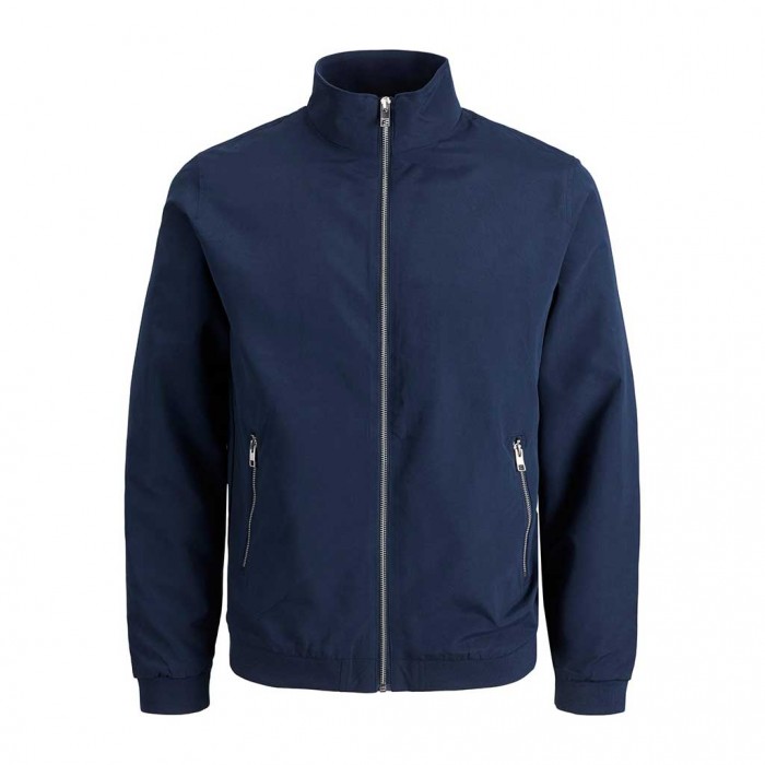 JACK & JONES  JJERUSH HARRINGTON BOMBER NOOS BLUE