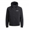 JACK & JONES JJERUSH HOOD BOMBER NOOS BLACK