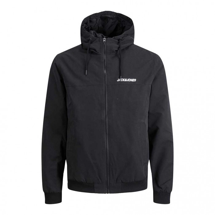 JACK & JONES JJERUSH HOOD BOMBER NOOS BLACK