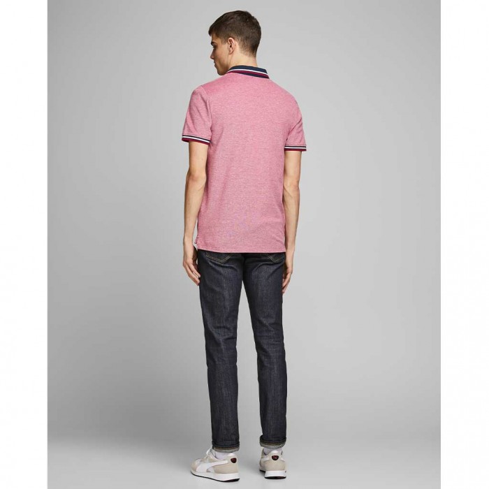 JACK & JONES  JJEPAULOS POLO SS NOOS RED