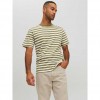 JACK & JONES  JORCRAYON STRIPE TEE SS CREW NECK GREEN