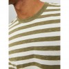 JACK & JONES  JORCRAYON STRIPE TEE SS CREW NECK GREEN