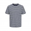 JACK & JONES  JORCRAYON STRIPE TEE SS CREW NECK BLUE