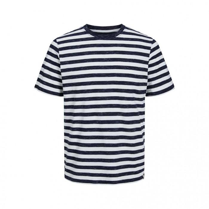 JACK & JONES  JORCRAYON STRIPE TEE SS CREW NECK BLUE