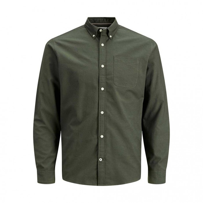 JACK & JONES JJEOXFORD SHIRT LS NOOS GREEN