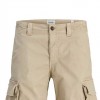 JACK & JONES Men's Shorts Cargo BEIGE JACK & JONES Men's Shorts Cargo BEIGE