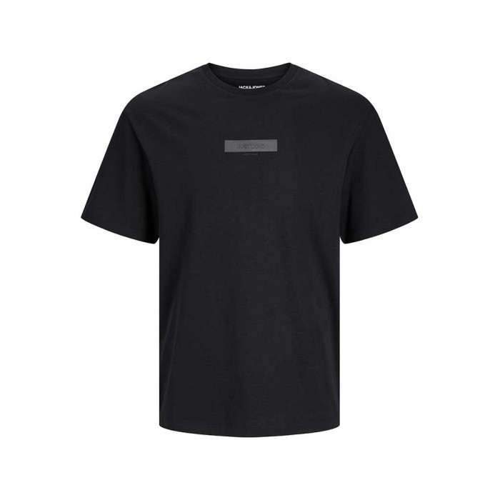 JACK & JONES  JJTAKA TEE SS CREW NECK BLACK