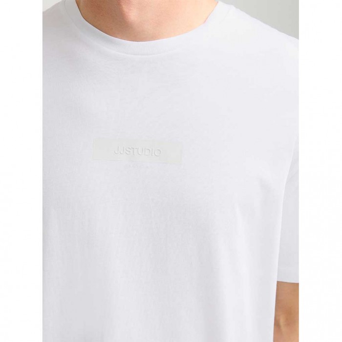 JACK & JONES JJTAKA TEE SS CREW NECK WHITE