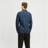 JACK & JONES JJJOE PRINT SHIRT LS SS25 BLUE