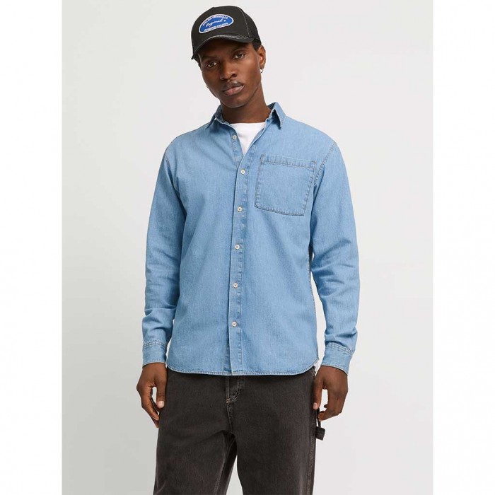 JACK & JONES JJICREEK JJSHIRT L/S AKM 596 NOOS LIGHT BLUE